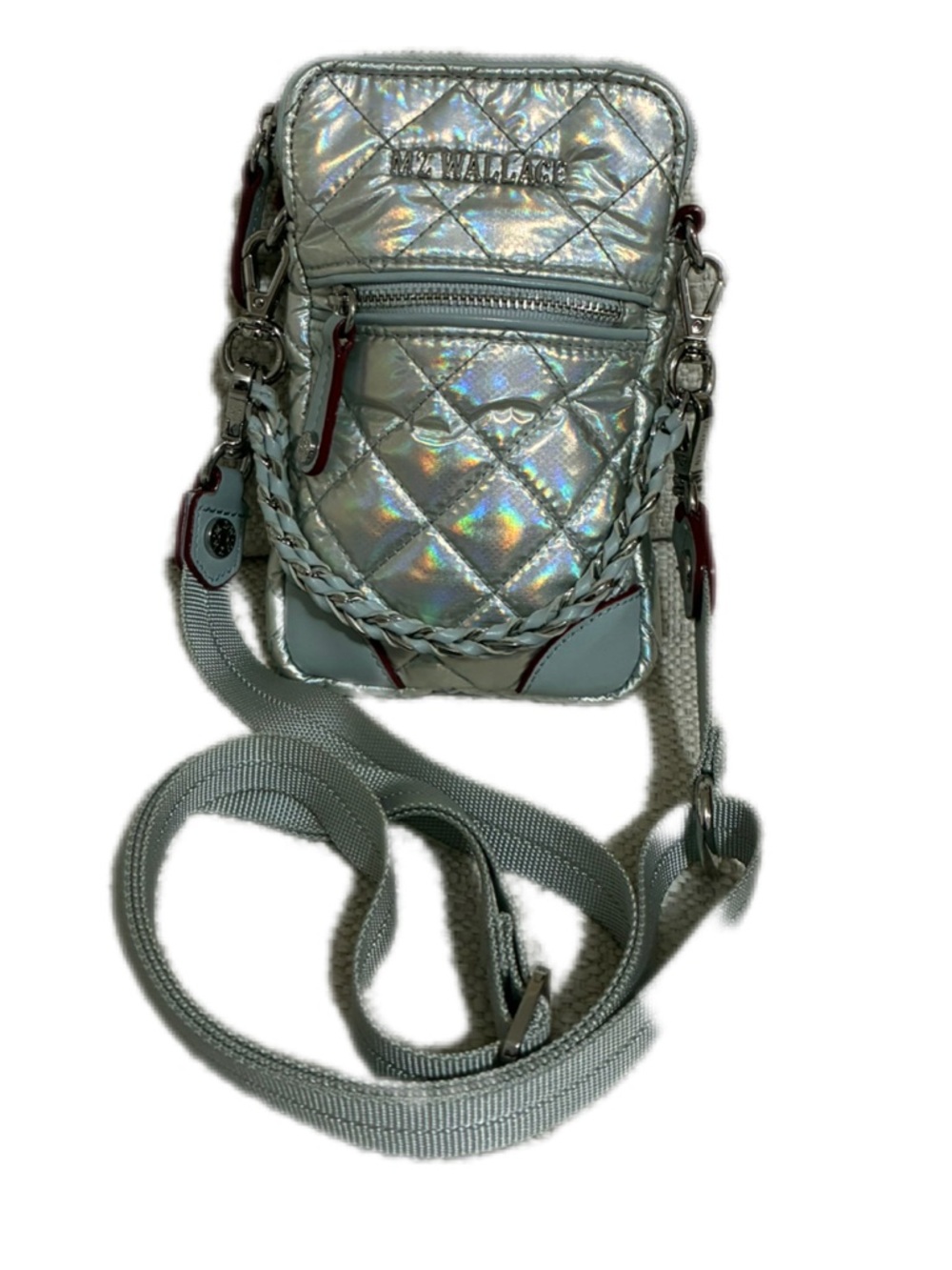 MZ WALLACE EUC
Micro Crosby Crossbody In Hologram Metallic/silver